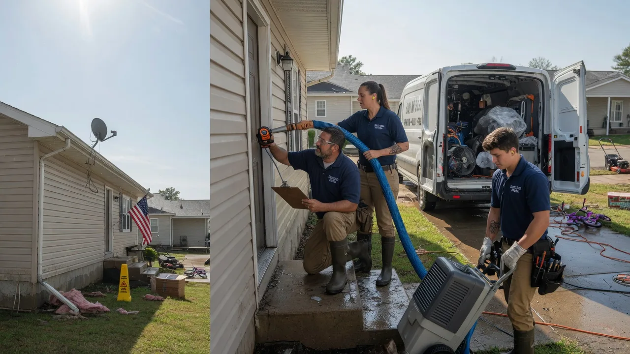 Ceiling Water Damage Restoration in Oquawka, IL near me
